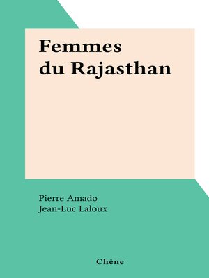 cover image of Femmes du Rajasthan
